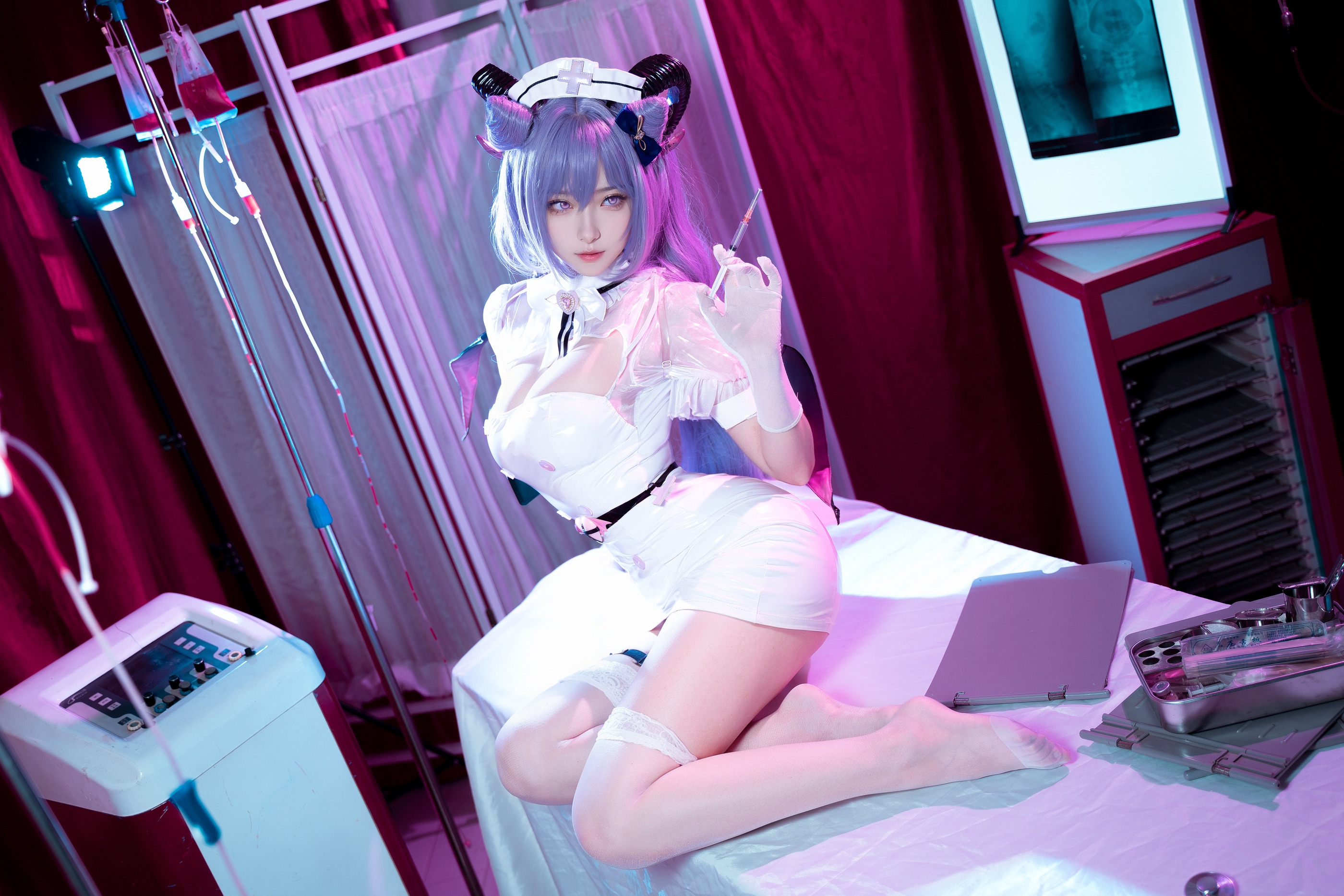图片[1]-Seya-狮砸 – NO.001 刻晴护士 [12P]-XikXak